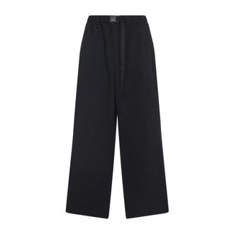 Yohji Yamamoto Wide Leg Black Nylon Pants