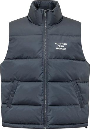 Dr&ocirc;le de Monsieur Mouwloze Gewatteerde Vest - Heren - Bodywarmers - Blauw - XL - Jassen