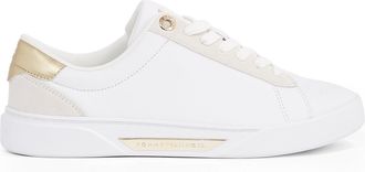Tommy Hilfiger Chic Court Womens Trainers White Leather - Size UK 6.5
