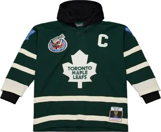 Mitchell & Ness x Just Don Toronto Maple Leafs Jersey Hoodie Green JY16665-TMLDKGN