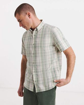 Jacamo Oxford Check Short Sleeve Shirt