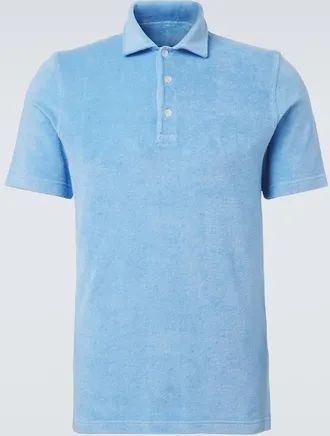 Fedeli Cotton terry polo shirt
