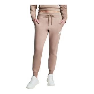 DKNY Dkny, Broeken, Dames, Bruin, M, Katoen, Logo-patch Track Pants