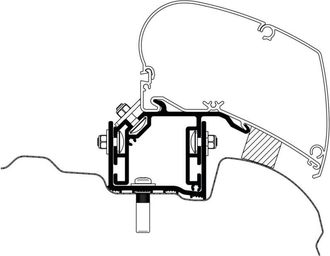 Thule Adattatore per tendone Crafter 2017 - Thule