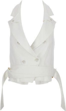 Elisabetta Franchi Womens Sweaters Ivory