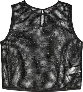 PESERICO Womens Sequinned Open-Knit Top Ss24 W