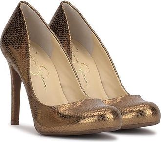 Jessica Simpson Calie High Womens Heels Bronze : 7.5 M, Synthetic