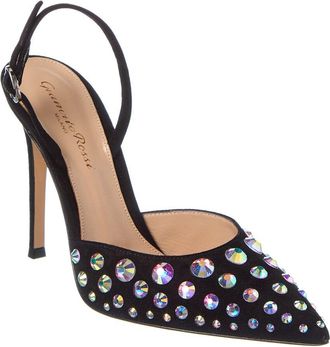 Gianvito Rossi Spectra Leather Slingback Pump