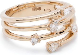 Dana Rebecca Designs 14kt yellow gold Alexa Jordyn diamond ring - women - 14kt Yellow Gold - 5 1/2