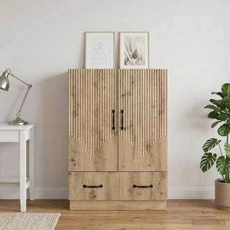 vidaXL Vidaxl Credenza Rovere Artigianale 66 X 34,5 X 92 Cm