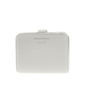 Emporio Armani Grained leather bi-fold wallet Woman One Size