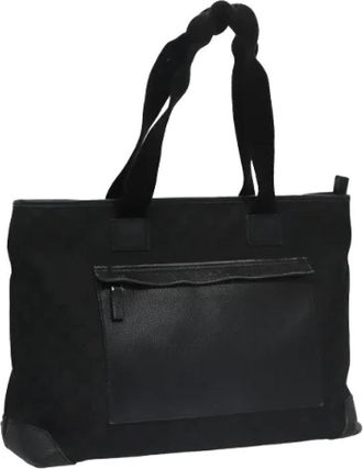 Gucci Pre-owned Canvas totes - Dames - Vintage Shopper - Zwart - ONE Size - Leer - Vintage