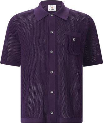 Casablanca Polo Shirts - Heren - Polos - Paars - XL - Katoen - Tops