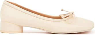 Maison Margiela Anatomic ballet flats - women - Calf Leather/Sheepskin/Sheepskin - 37.5 - Neutrals