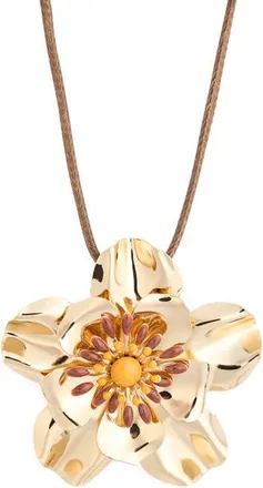BP. Floral Pendant Necklace in Gold at Nordstrom
