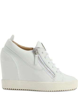 Giuseppe Zanotti Addy Wedge zip sneakers - White