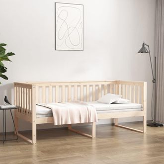 vidaXL Sof&aacute; Cama Sin Colch&oacute;n Madera Maciza De Pino 90x190 Cm Vidaxl