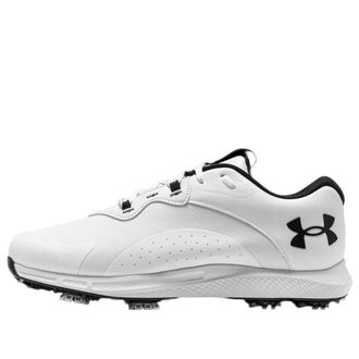 Under Armour Charged Draw 2 Golf Wide White Black 3026401-100