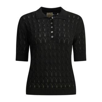 Rakk&igrave; California Maglia Polo - - Knitwear - Donna - Nero - M
