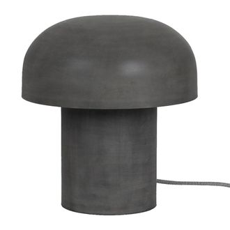 Decoclico Lampe &agrave; poser champignon en m&eacute;tal finition galva