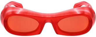 Ferragamo Orange Flash Irregular Ladies Sunglasses SF2030S 616 51