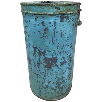 Wanderlust Deco Bid&oacute;n De Metal Acabado Artesanal 29x29x41h Cm