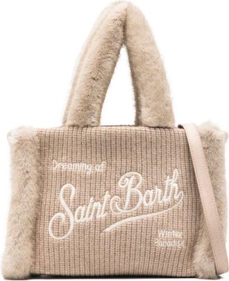 MC2 Saint Barth Colette Shearling Beige Tote Bag