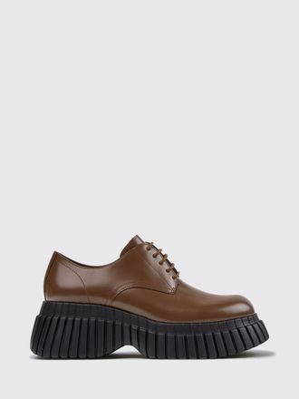 Camper Brushed Leather Derby Shoes with Medium Heel and Extralight Sole