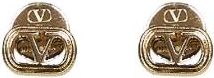 Valentino Garavani Ovalette Logo Oorbellen - Dames - Oorbellen - Geel - ONE Size - Accessoires