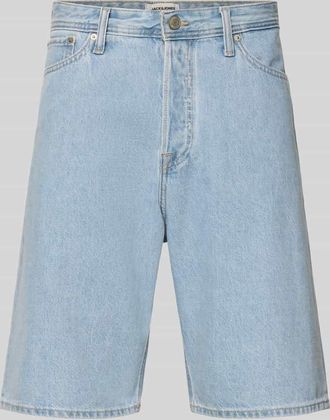 Jack & Jones Jack & Jones Baggy Fit Jeansshorts mit Eingrifftaschen Modell ALEX in Hellblau, Gr&ouml;&szlig;e XXL
