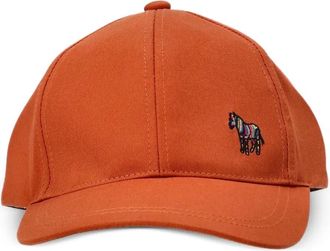 Paul Smith Zebra-embroidered baseball cap - men - Cotton - One Size - Orange