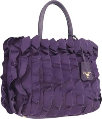 Prada Pre-owned Vintage Handtas - Dames - Vintage Handtas - Paars - ONE Size - Leer - Vintage