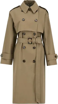 Barbour Aoife belted-fastening double-breasted trench coat - Brown