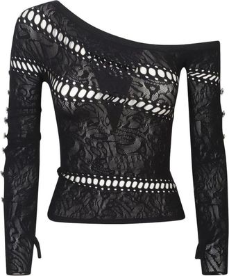 Poster Girl Long Sleeve Top - Dames - Longsleeves - Zwart - ONE Size - Tops