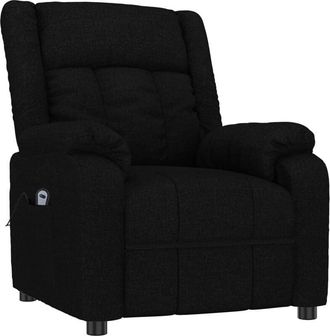 vidaXL Sill&oacute;n Reclinable El&eacute;ctrico De Tela Negro Vidaxl