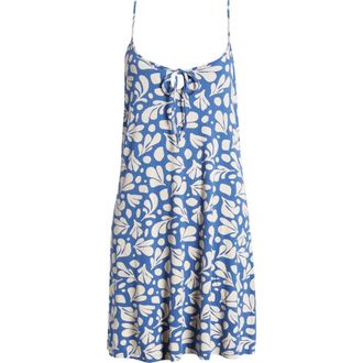 Rip Curl Surf Dreams Rib Minidress in Blue at Nordstrom, Size Small