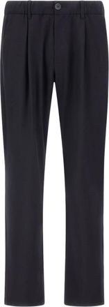 Herno Straight Broeken - Heren - Straight fit broeken - Blauw - L - Wol - Broeken