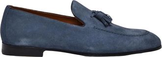 Doucal's Mocassins van Su&egrave;de - Heren - Loafers - Blauw - 41 EU - Su&egrave;de - Schoenen