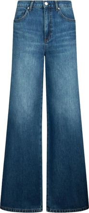 Liu Jo Flared jeans met zijsplitjes - Dames - Loose Fit Jeans - Blauw - W30 - Katoen - Jeans