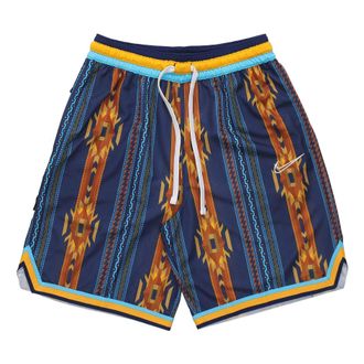Nike Print Basketball Training Shorts Mens Blue BV9444-492