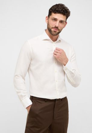 Eterna Langarmhemd ETERNA COMFORT FIT, Herren, Gr. 40, Normalgr&ouml;ssen, weiss (wei&szlig;), 59% cotton, 41% Leinen, normal, Manschette, Hemden Langarmhemd, EASY IRON