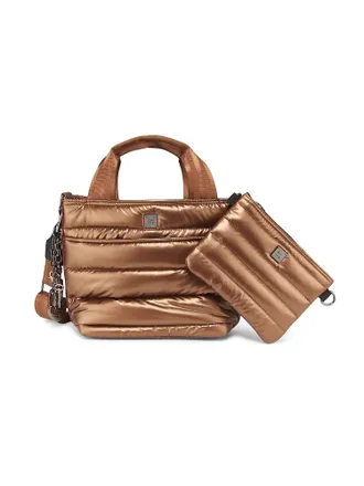 Think Royln Womens Escapade Bag In Pearl Chestnut And Black