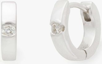 Kate Spade New York Kate Spade Fine Meant To Be Diamond Huggies