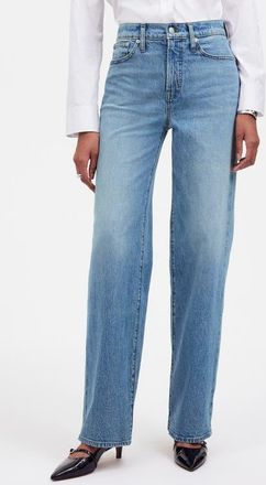 Madewell The Petite Perfect Wide Leg Jeans in Enmore Wash at Nordstrom, Size 27P