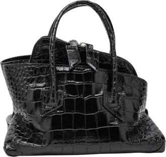 The Attico La Passeggiata Mini Top Handle Bag - Dames - Handtassen - Zwart - ONE Size - Leer - Tassen