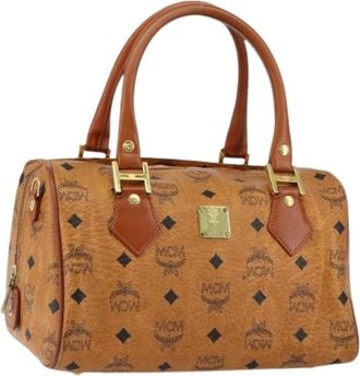 MCM Pre-owned Handbags, female, Brown, Size: ONE SIZE Pre-owned Handbag
