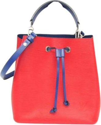 Louis Vuitton Pre-owned Bucket Bags, female, Red, Size: ONE SIZE Pre-owned neonoe Bucket Bag