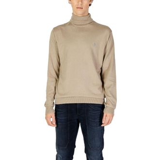 U.S.Polo Association Beige Katoenen Turtleneck