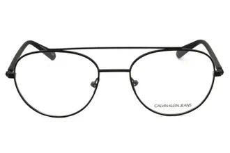 Calvin Klein Jeans CKJ20304 Round Metal Frame Eyeglasses - Black