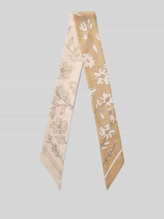 HUGO BOSS Seidentuch mit Allover-Muster Modell VINCENCY_T_7*115 in Beige, Gr&ouml;&szlig;e 1